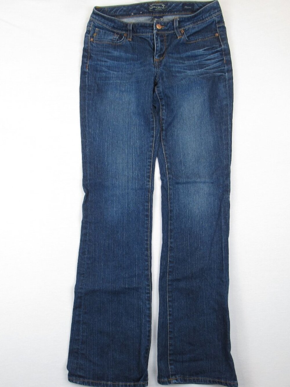 Seven7 Jeans Flare Women's Size 29 Blue Medium Wash Denim Stretch
